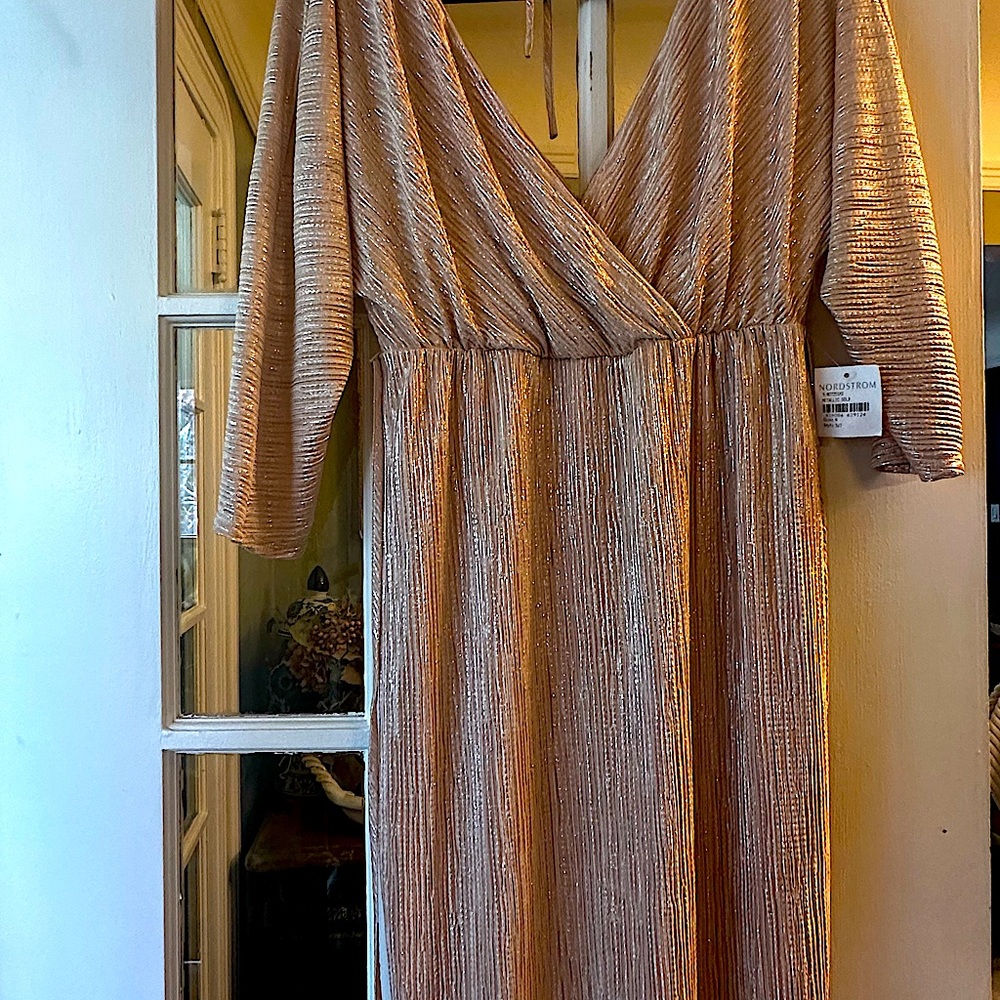 Light Sparkling Cream Leith Brand NWT Dress